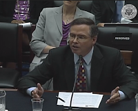 Photo of Jim Fruchterman delivering a congressional testimony statement before the House Committee on the Judiciary, August 1, 2013