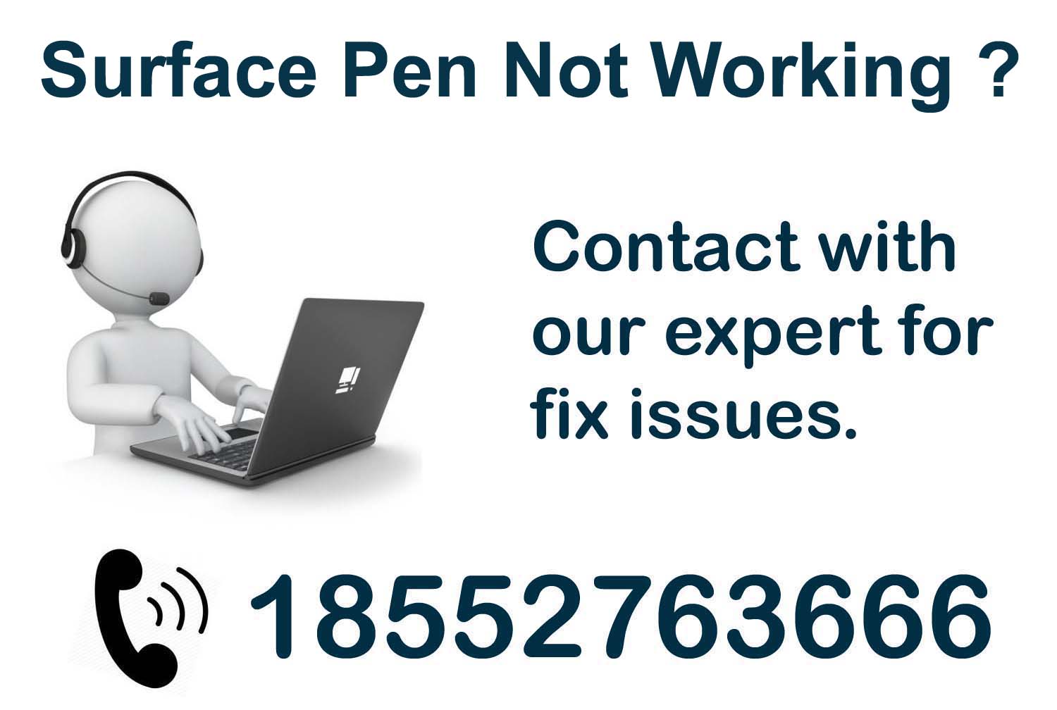 Surface Pen Not Working ? Dial 1-855-276-3666