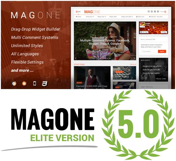 MagOne Elite - V5.0 Responsive Newspaper & Magazine Template MagOne Elite - V5.0.4 Responsive Newspaper & Magazine Template