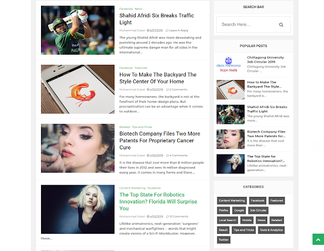 Bayna Blogger Template | Responsive and SEO friendly | Best Blog Templates Free Download
