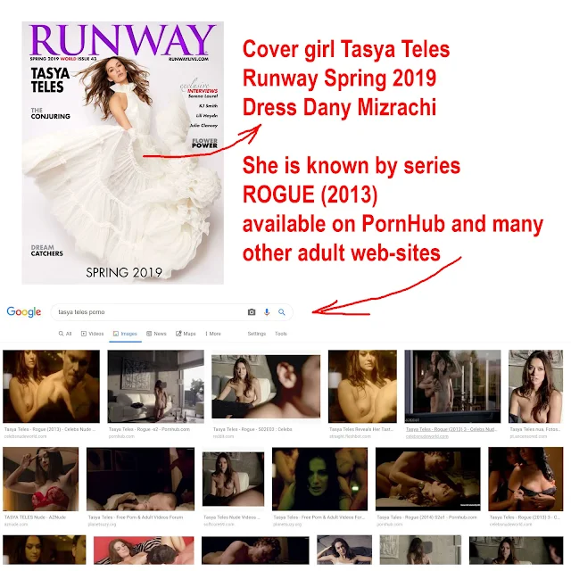 Runway Spring 2019 -Tasya Teles cover girl - dress Dany Mizrachi