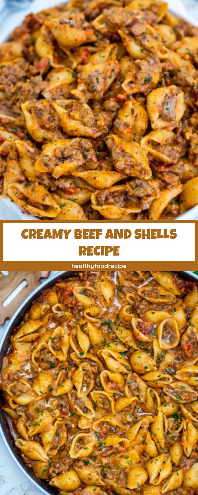 CREAMY BEEF AND SHELLS RECIPE CREAMY BEEF AND SHELLS RECIPE