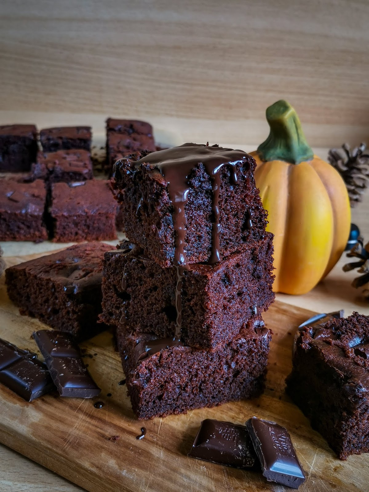 kiras_bakery: fluffige Brownies/ Kürbis Brownies/ watteweich