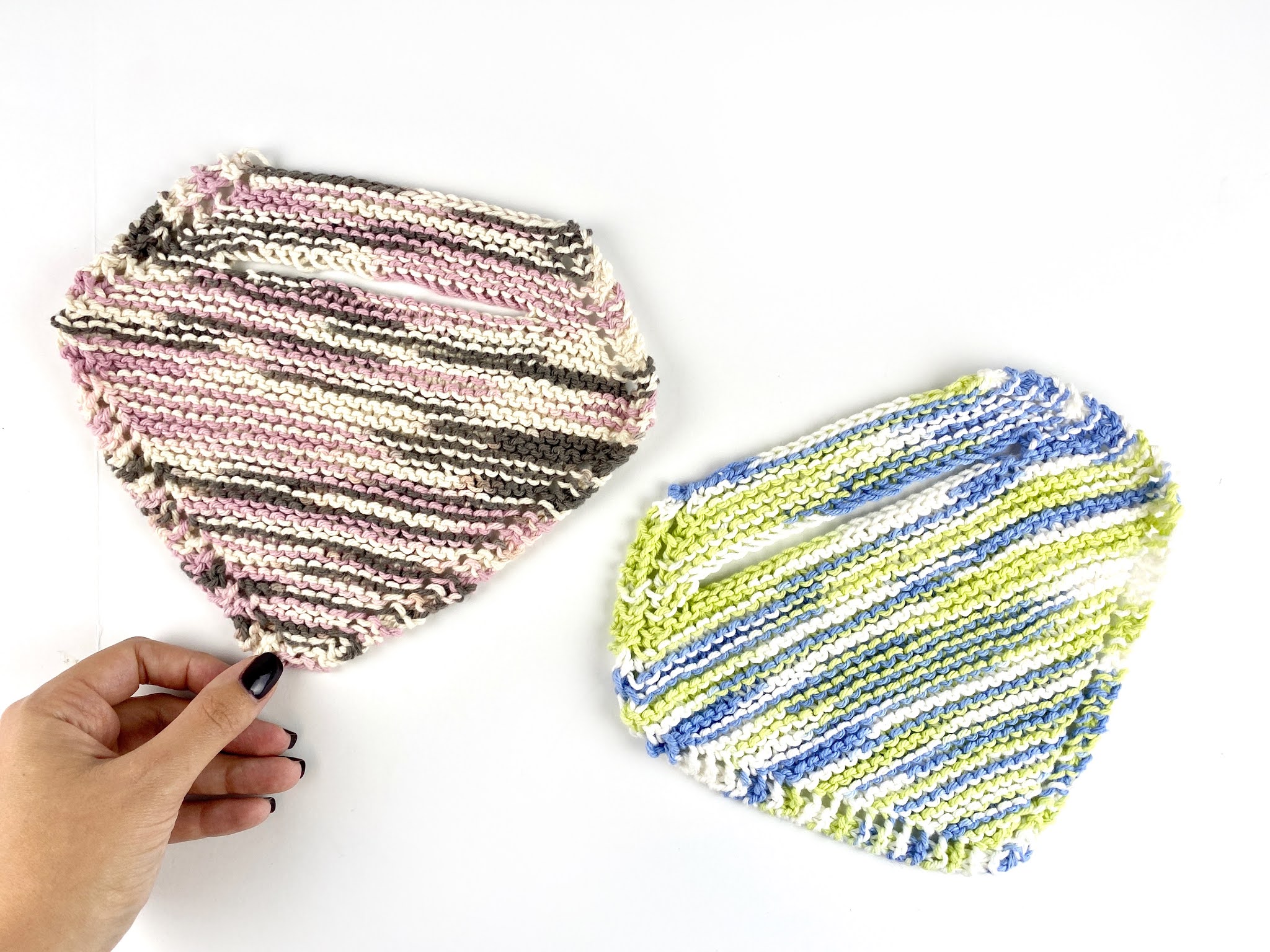 BEGINNER KNITTING TUTORIAL BABY BIB & WASHCLOTH iKNITS