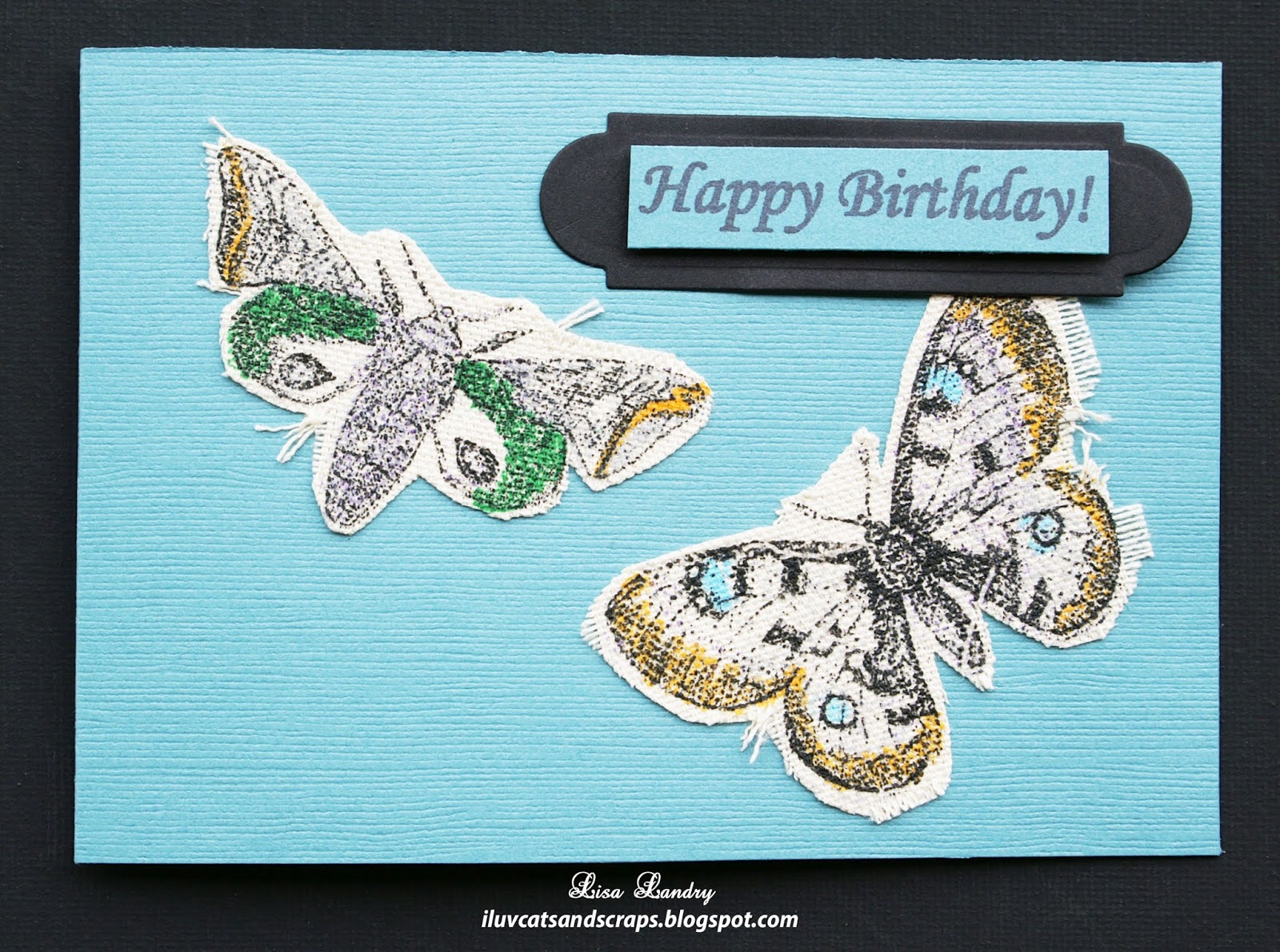 iluvcats and scraps Cards with Printed Canvas