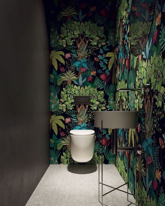 50 Unique Bathroom Wallpaper For Your Inspiration ARA HOME