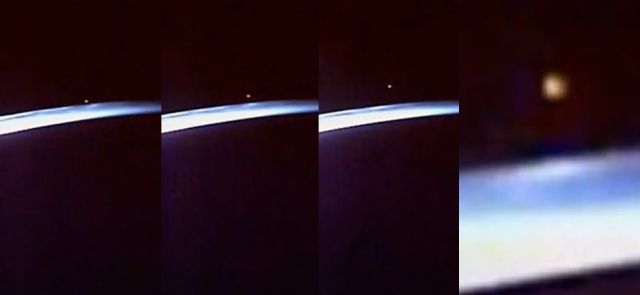 ISS Live Stream recorded a UFO as it leaves Earth's Atmosphere  Nasa-iss-ufo