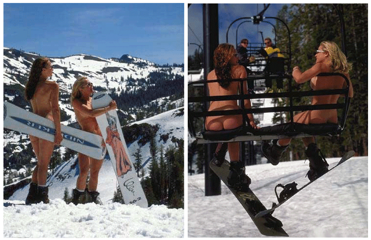 Teen Naked Snowboarding 10