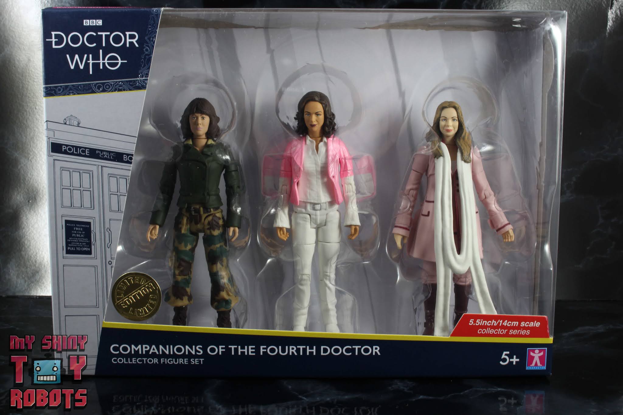 3x Figures Doctor Who Companions Of Third And Fourth Doctors 