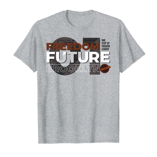 ÁO THUN COTTON UNISEX IN HÌNH FREEDOM FUTURE QUOTES 15181