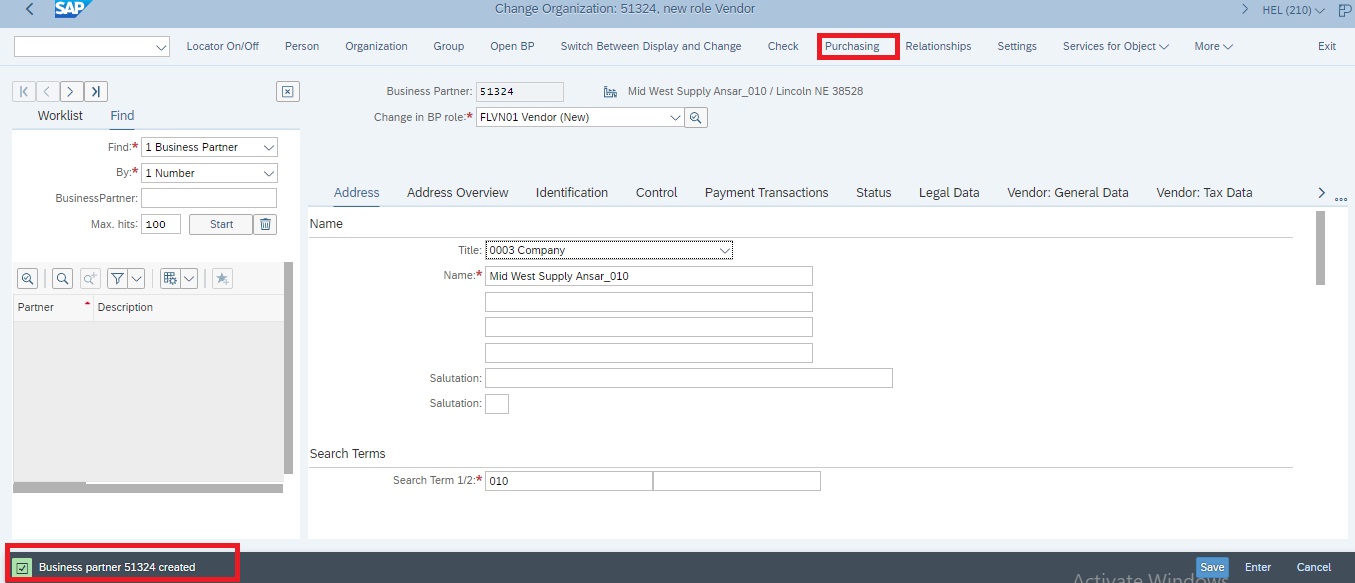 Step 1 How to create new supplier in SAP MM module? Tech6Sense