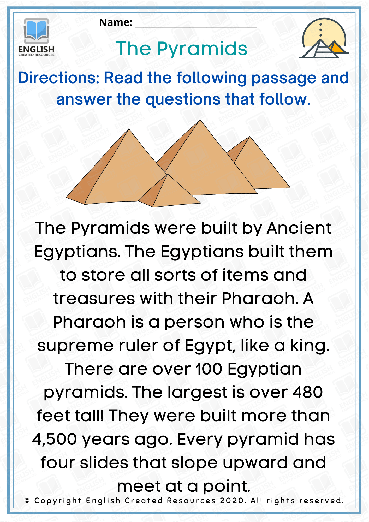 essay about egypt pyramids