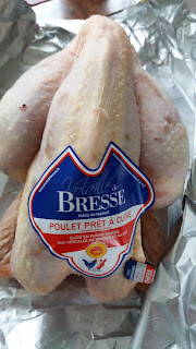 Poulet de Bresse mijoté au poireau & riz basmati;Un régal! Le poulet est tendre,juteux,parfumé !