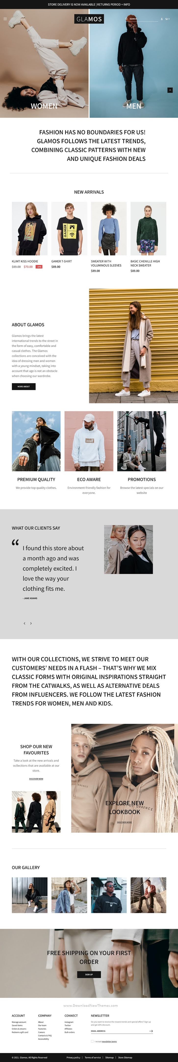 Fashion Store Bootstrap Template
