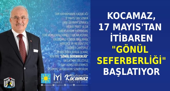 Burhanettin Kocamaz,Mersin Haber,İYİ Parti Mersin