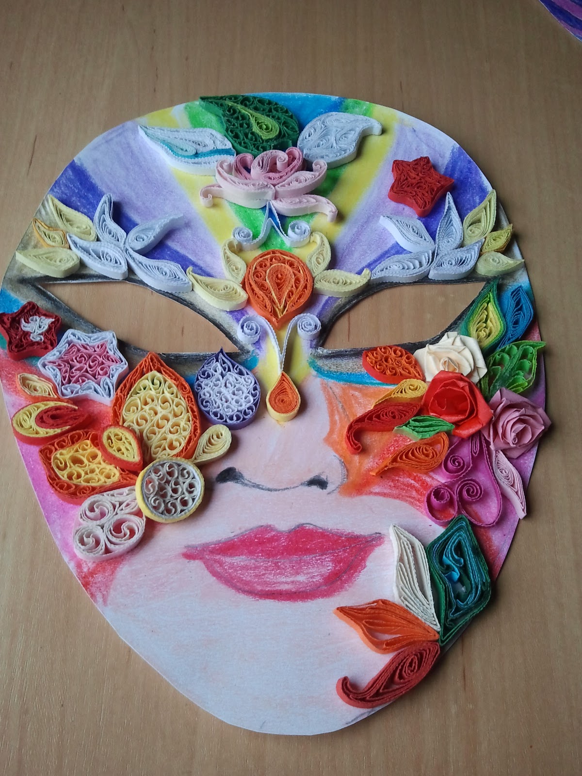 Idei si Creatii Quilling Halloween Masks new design,new style in Quilling