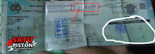 Nomor STNK Motor Dimana Letaknya?