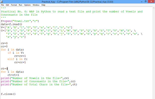 Tgtpgtcs Practical No Wap In Python To Read A Text File And Print