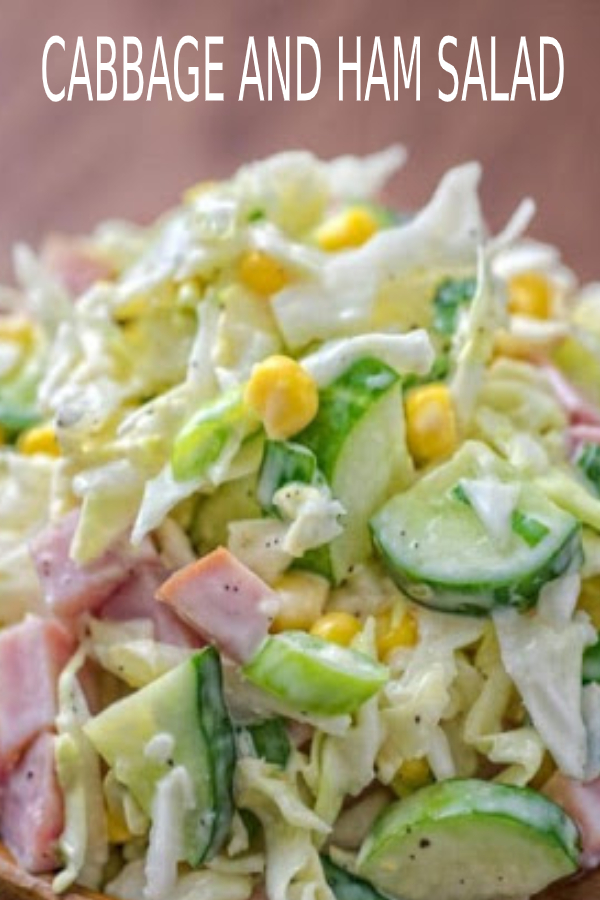 CABBAGE AND HAM SALAD happy cook