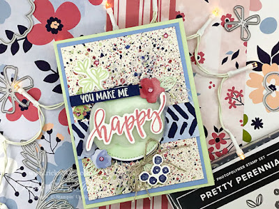 You make me Happy!  This is a fun little card using the Pretty Perennials Bundle from Stampin' Up!.  Click to learn more.