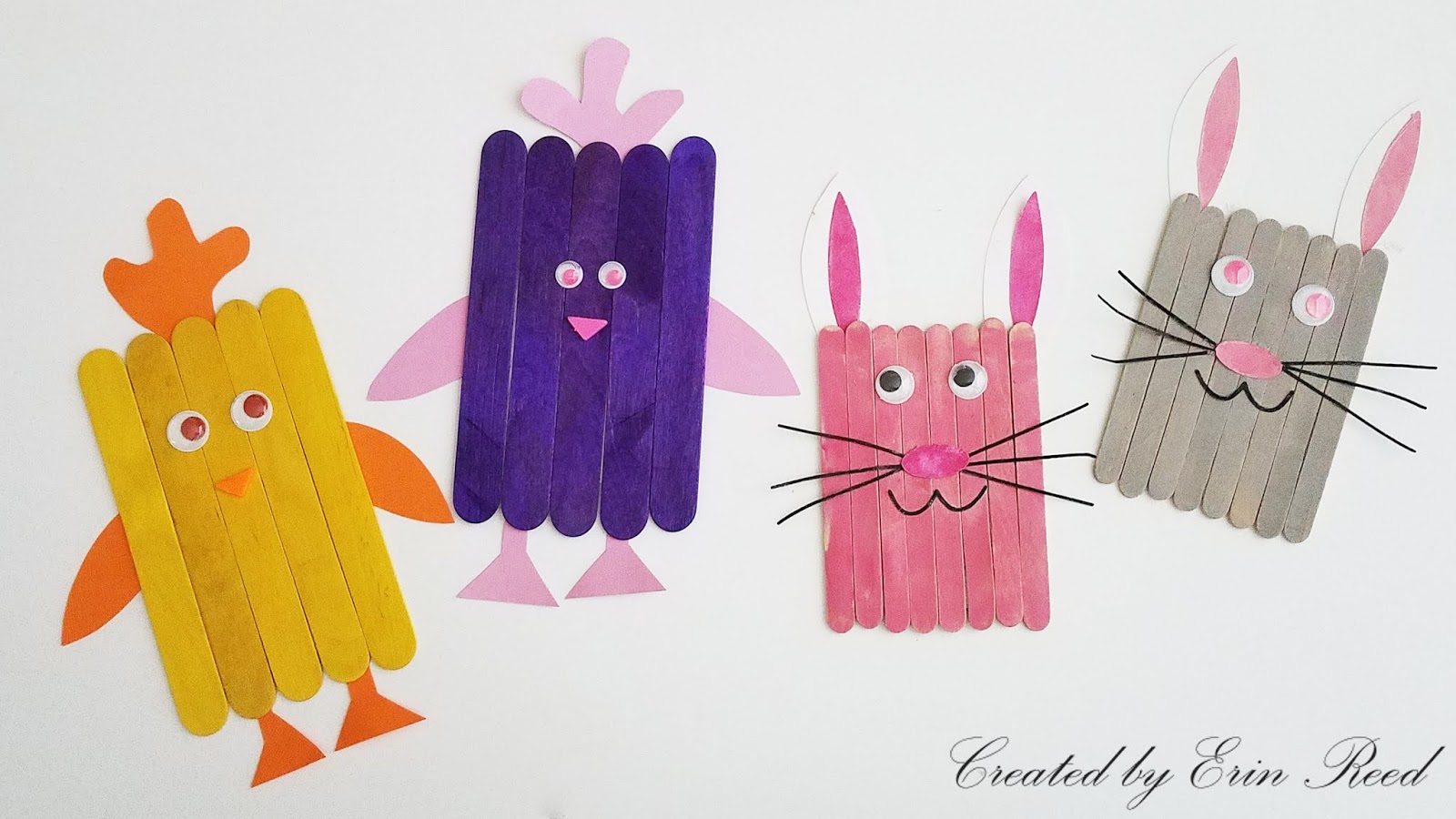 12 Adorable Easter Popsicle Stick Crafts Your Kids Will Love to Make