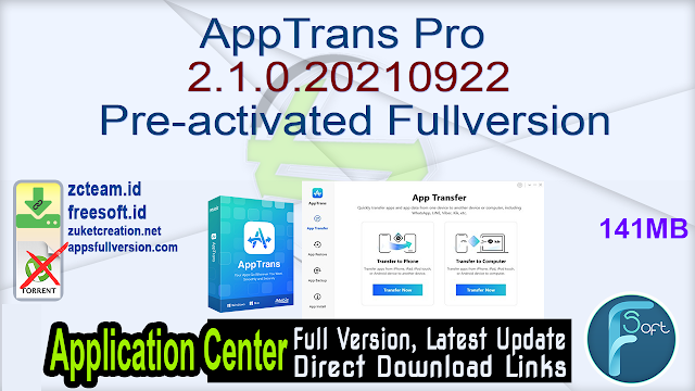 AppTrans Pro 2.1.0.20210922 Pre-activated Fullversion