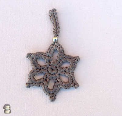 Estrella navideña a crochet