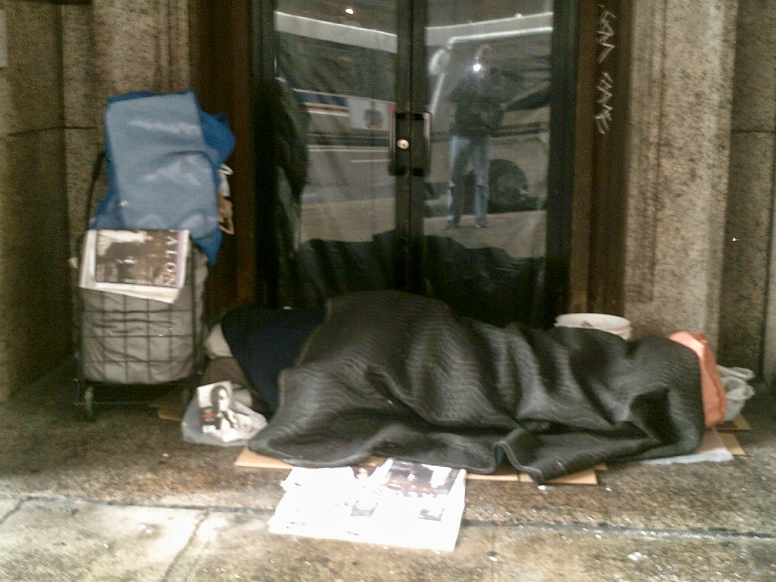 FRANKENSTEIN1959 i saw people sleeping where they could, one guy