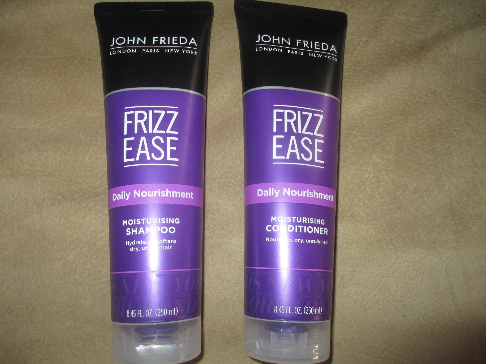 Whats Inside Your Beauty Bag? John Frieda Frizz Ease Shampoo & Conditioner