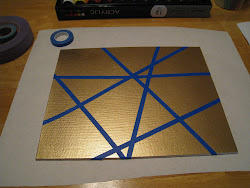 canvas easy acrylic tape paint crafts pattern camp taped shapes