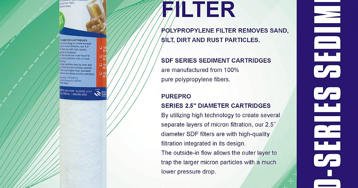 PurePro® USA 20" 5 Micron Sediment Filter PurePro SDF202505