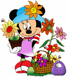 Abecedario Minnie con Flores.