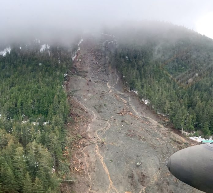 Tragedy In Haines Landslide Sweeps Away Four Houses, Destroys Roads & Infrastructure. Two