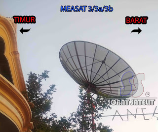 Tracking Satelit Measat 3 / 3a / 3b C-Band 