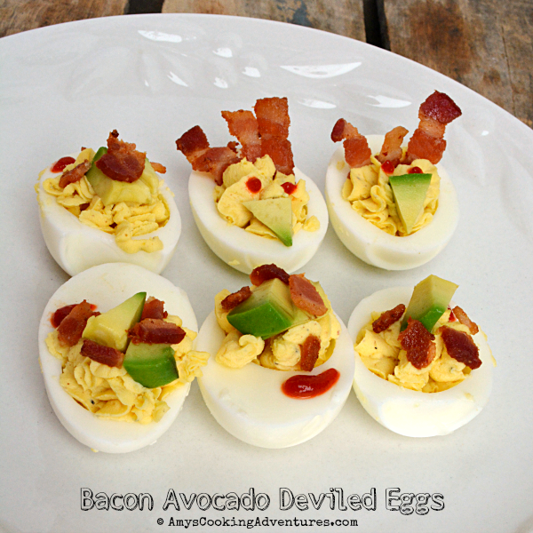 Bacon & Avocado Deviled Eggs FantasticalFoodFight