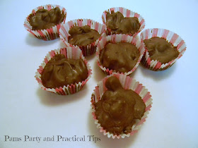 chocolate clusters with nuts and raisins