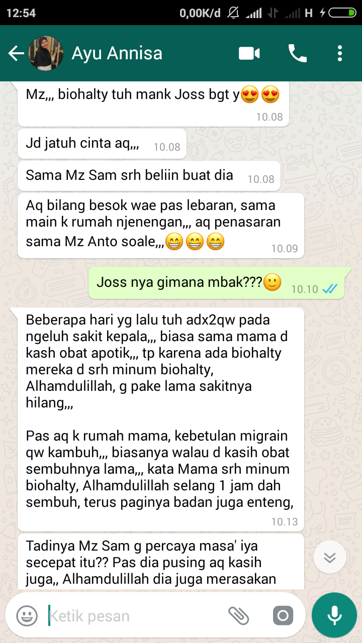 Testimoni Biohalty