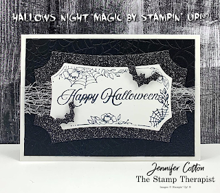 Stampin' Up!'s Hallows Night Magic Bundle!  Check out the blog for video link and supplies list!  #StampTherapist #StampinUp