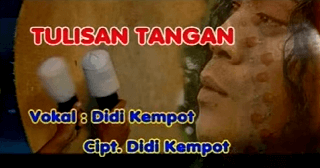 Lirik Lagu Tulisan Tangan - Didi Kempot