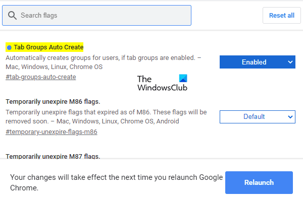 Cómo habilitar la creación automática de grupos de pestañas en Google Chrome