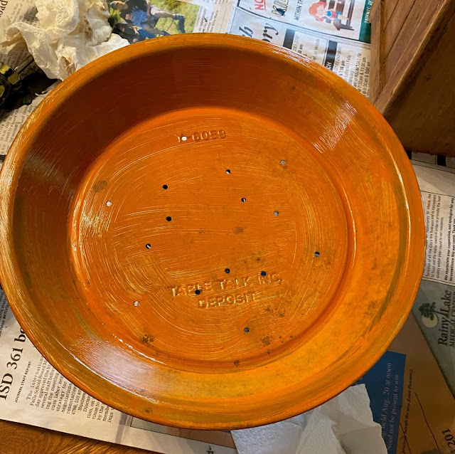 Pie Tin Repurposed As Fall Pumpkin Decor Organized Clutter