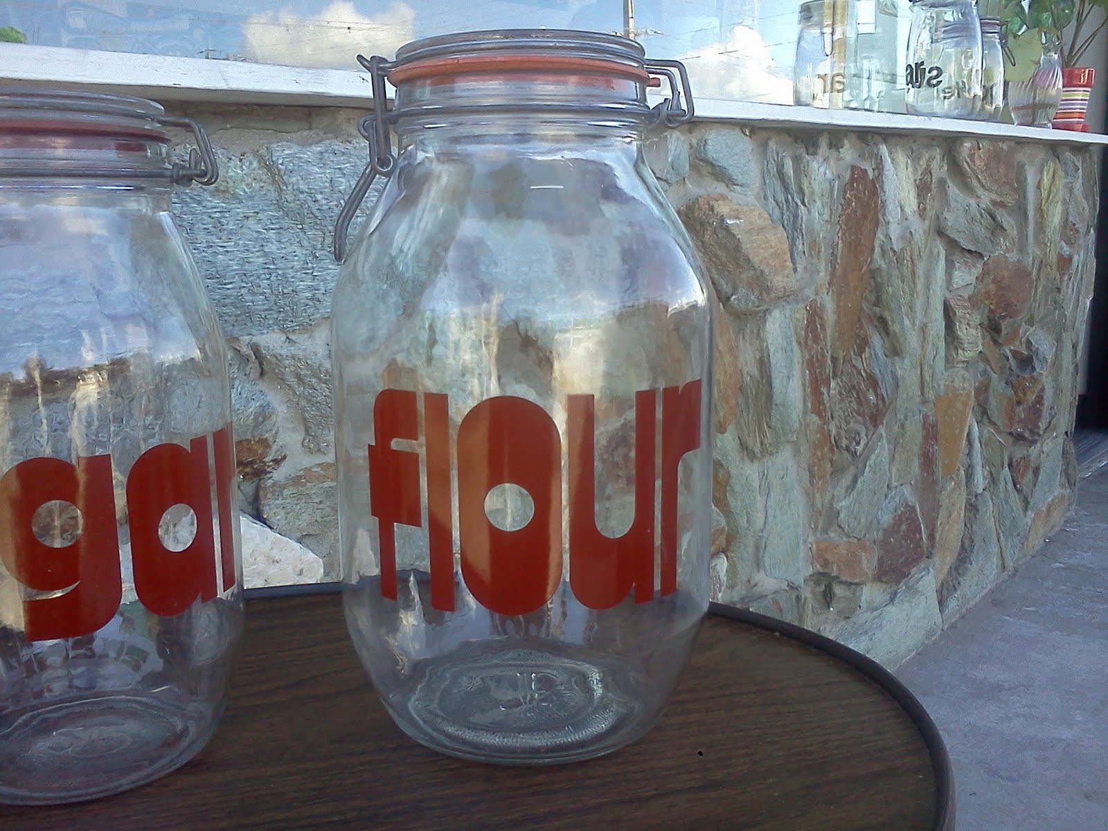 Still Stunning Vintage Resale Vintage Flour and Sugar Glass Containers