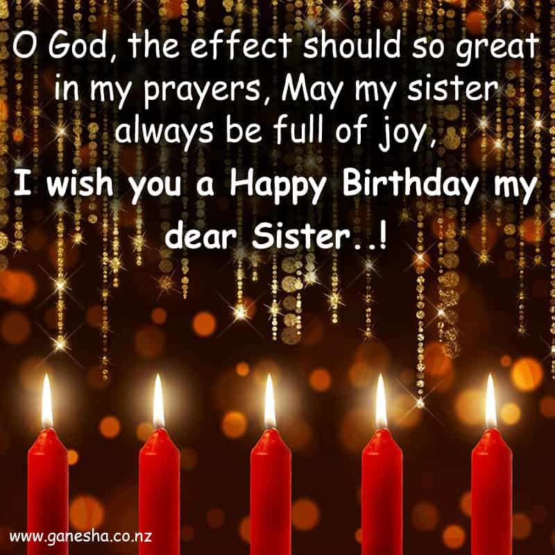 Happy Birthday Wishes for Sister