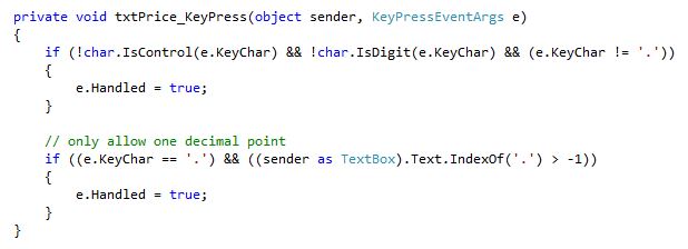 Visual Studio C# | Allow Integer Input Only ~ Code Snippets by Rain