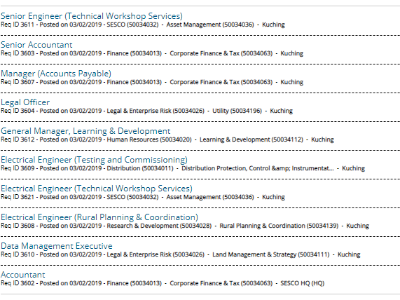 Oil Gas Vacancies Sarawak Energy Vacancies