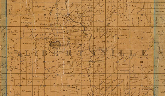 Plat Of Survey Lake County Il Lake County History 1861 Map Of Lake County Illinois