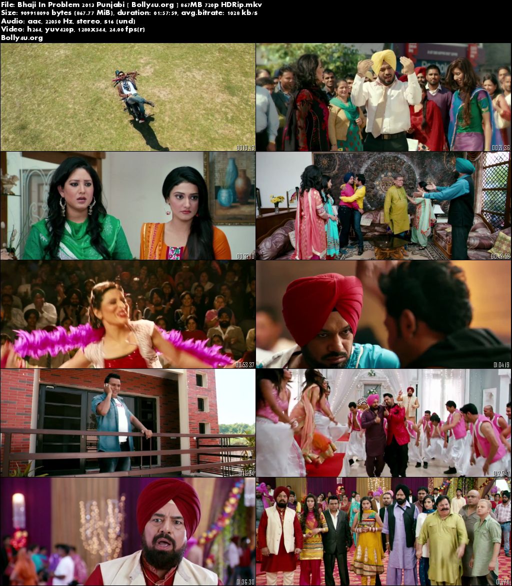 Bhaji In Problem 2013 HDRip 350MB Punjabi Movie 480p