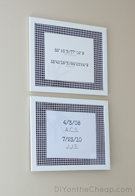 Make your own printable wall art! Tutorial via DIYontheCheap.com