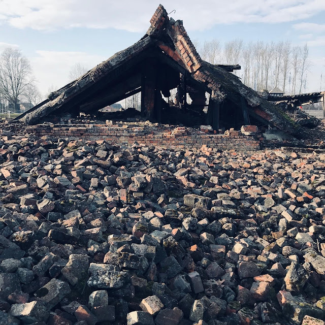 The remains of a crematorium at Birkenau : My Visit To Auschwitz (and why you should visit too) 