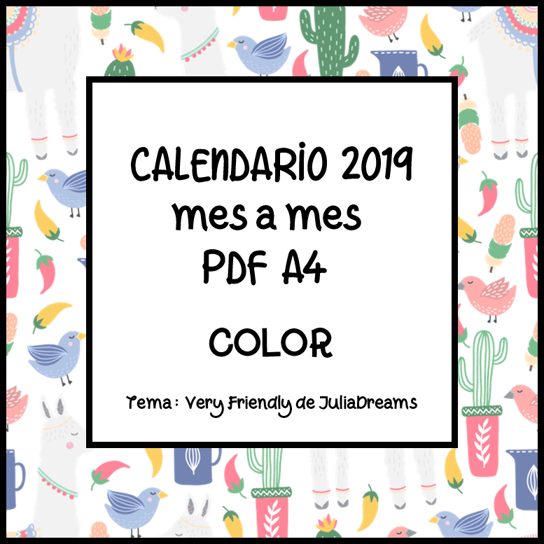 Calendario 2019 Mas De 150 Plantillas Para Imprimir Y Descargar
